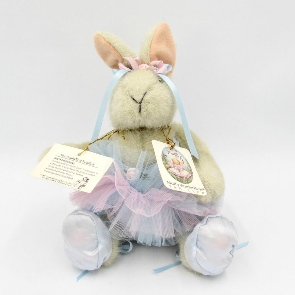 Muffy Vanderbear Bear 1991 Ballerina Hoppy VanderHare Bunny Paw De Deux with Tag
